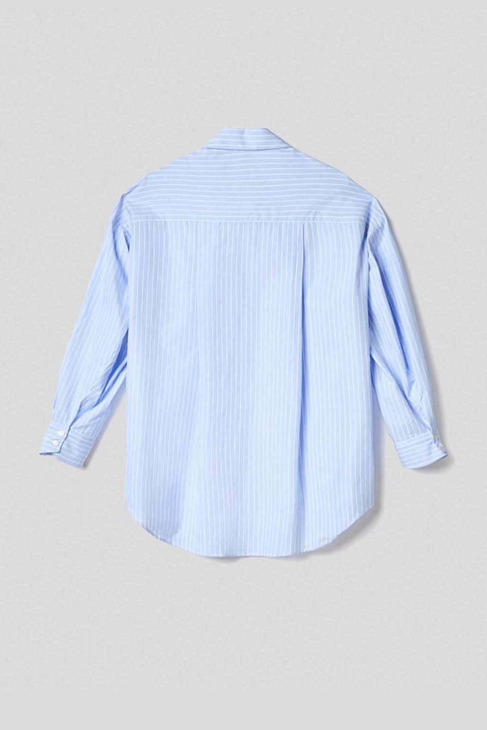 Camicia Oversize in cotone<BR/> HMABW01696 TMTL0021BL02 Hinnominate 