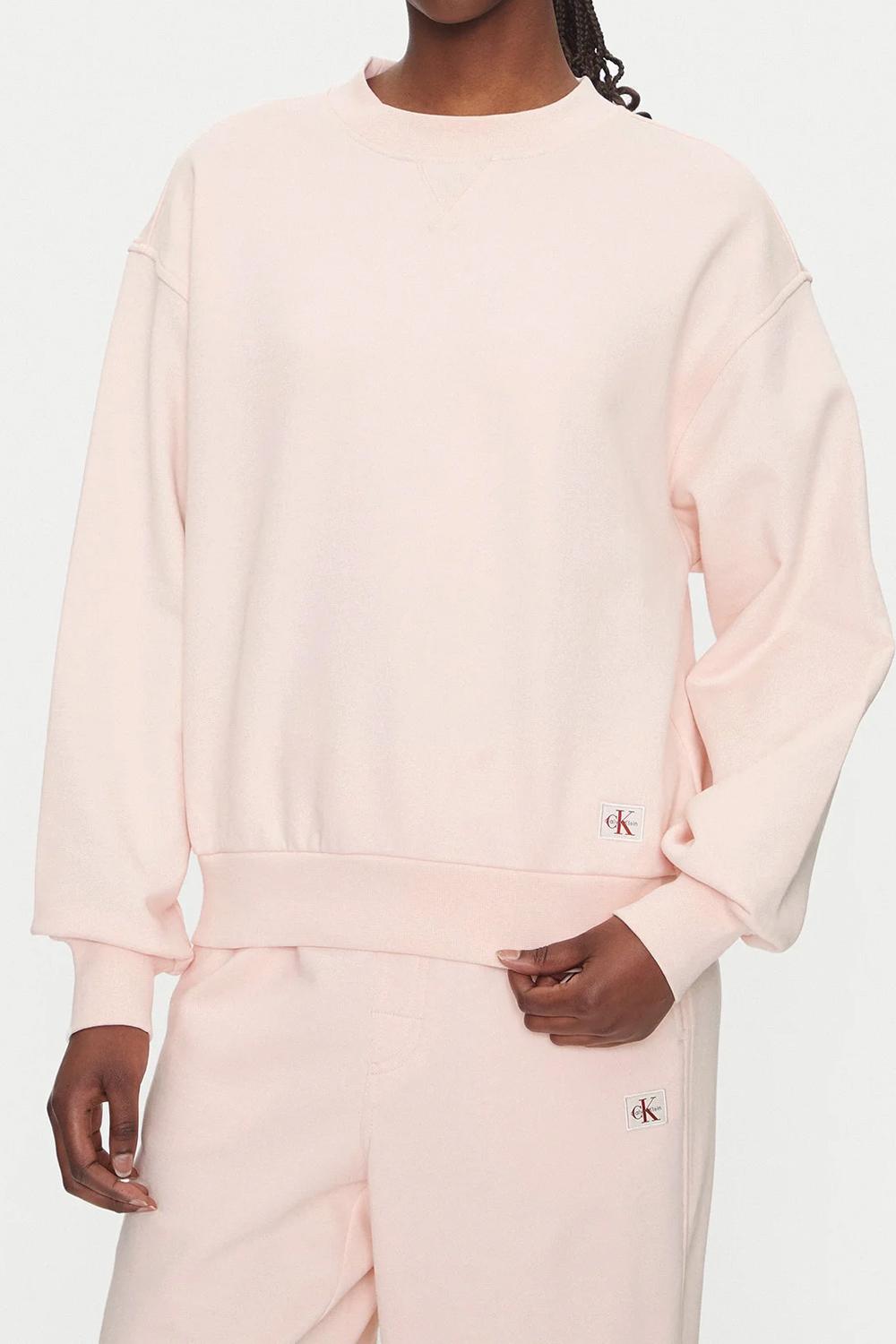 Felpa in Cotone French Terry con Logo LV047B238G VI7 Calvin Klein 