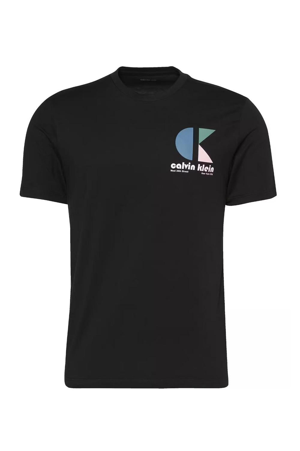 T-shirt con lcon logo graphic <BR/> LV04RC843G UB1 Calvin Klein 