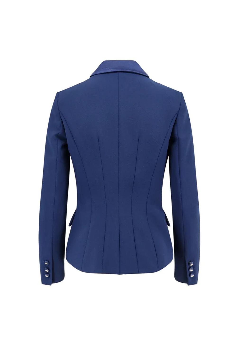 Giacca in crêpe con dettagli in raso<BR/> GI142 51E2DC8 Elisabetta Franchi 