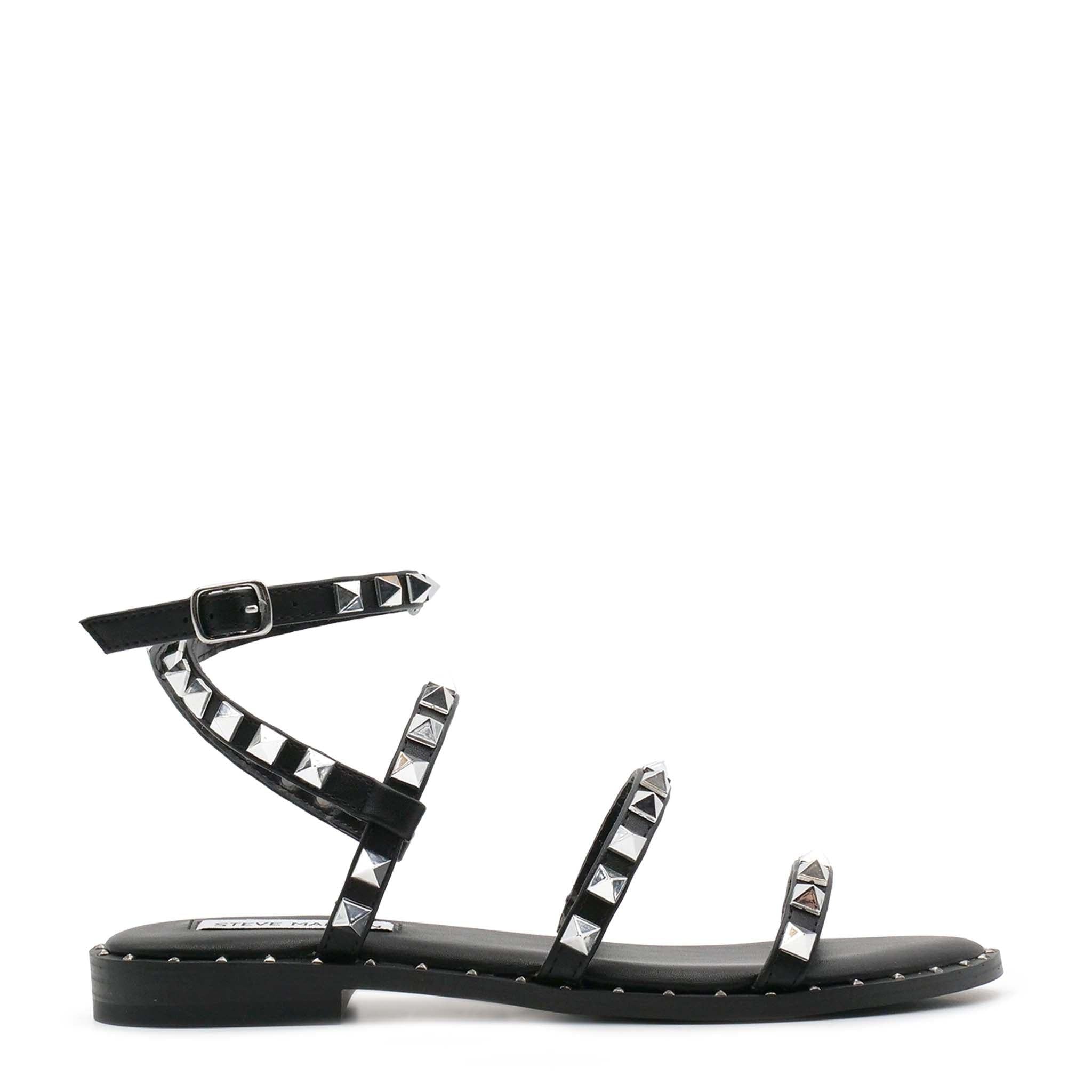 TRAVEL - sandalo basson borchie TRAVEL BLACK BLACK Steve Madden 