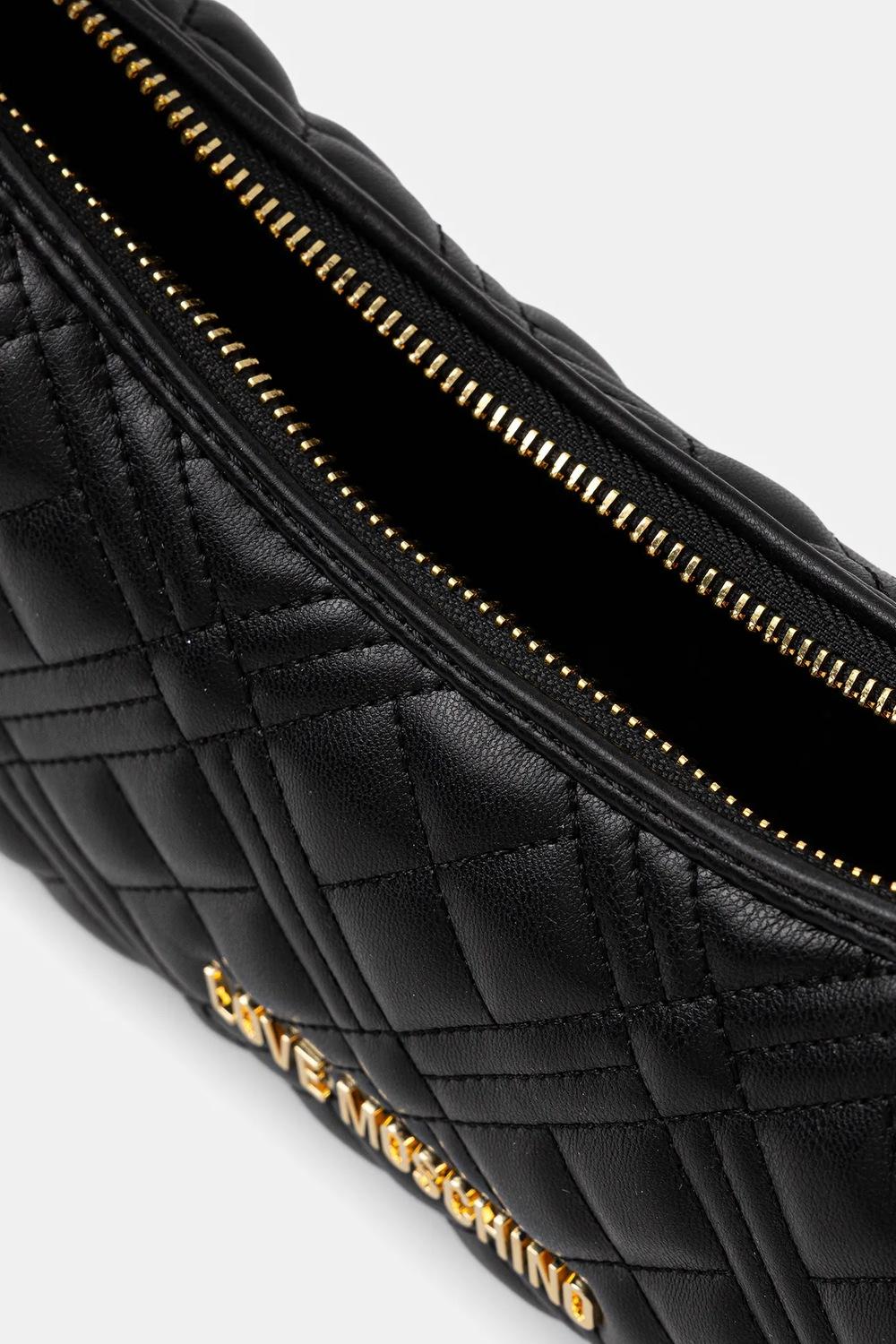 Piccola Borsa Love Moschino in Pelle Sintetica con Zip e Manico Regolabile JC4142PP0N LA0000 Love Moschino 