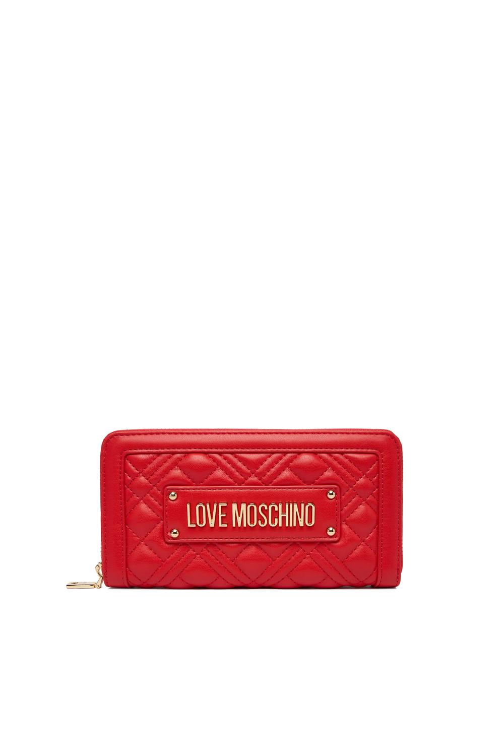 Portafoglio con zip trapuntato con logo JC5600PP1O LA0500 Love Moschino 