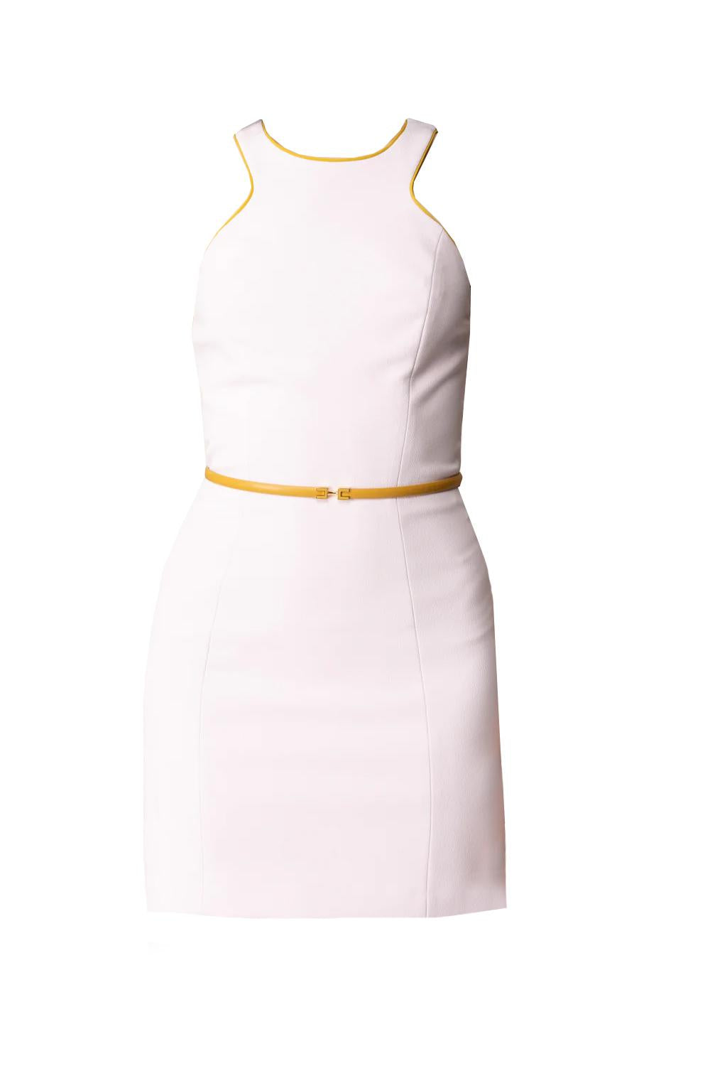 Abito in crêpe con cintura a contrasto<BR/> ABT55 51E2DK3 Elisabetta Franchi 