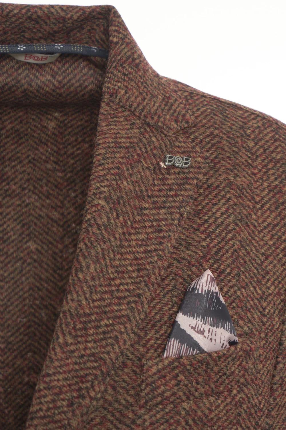 Giacca Due Bottoni in Tessuto Spigato DYLAN177 1 Bob 