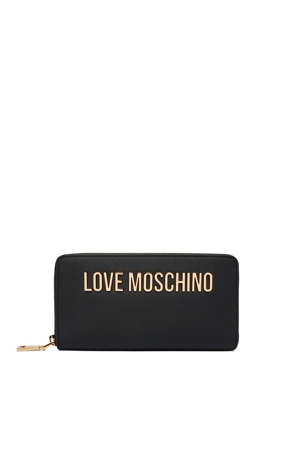 Portafoglio con zip e logo JC5611PP1O KD0000 Love Moschino 