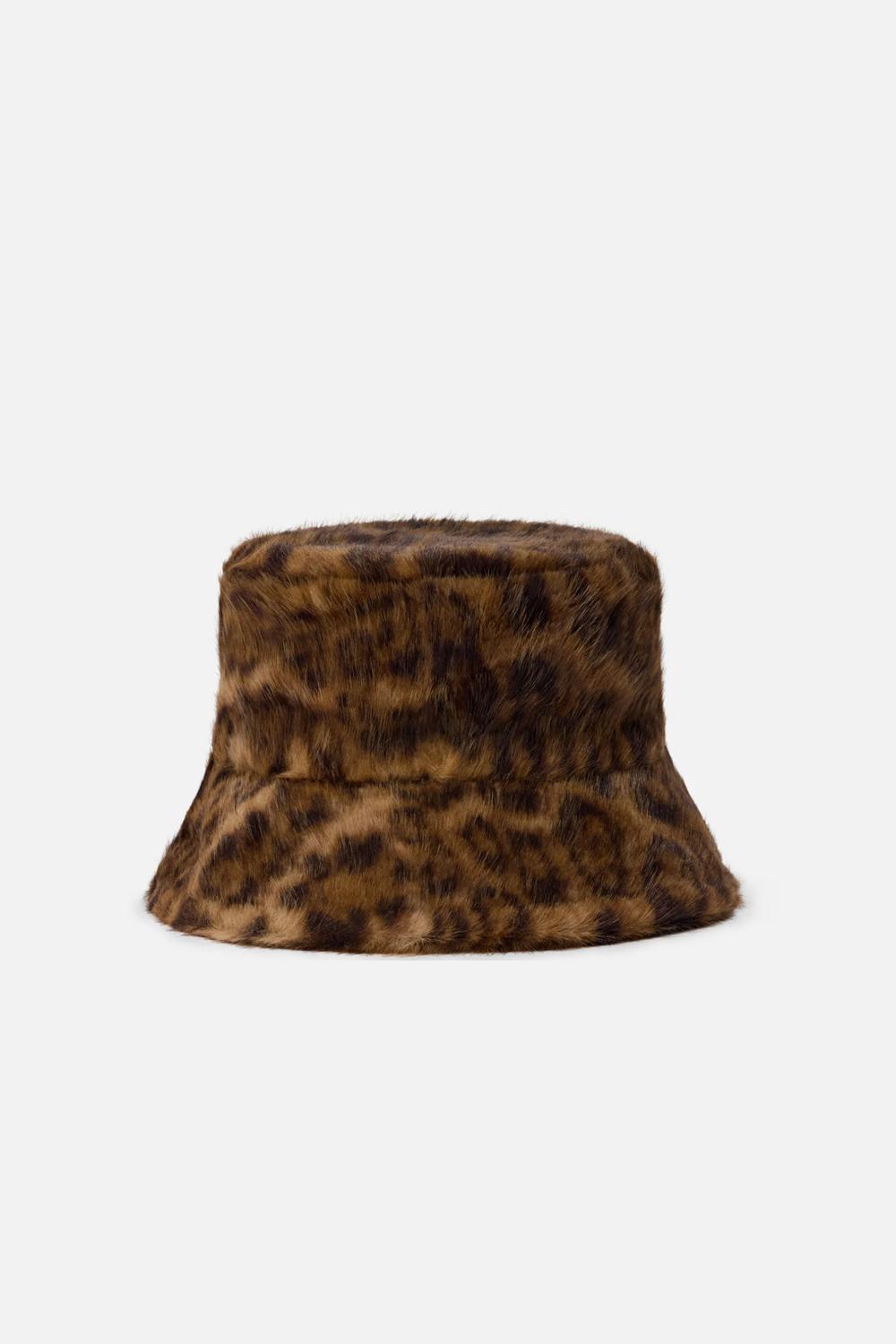 Bucket Hat in Faux Fur con Logo BHAT003 /00241I Mc2 Saint Barth 