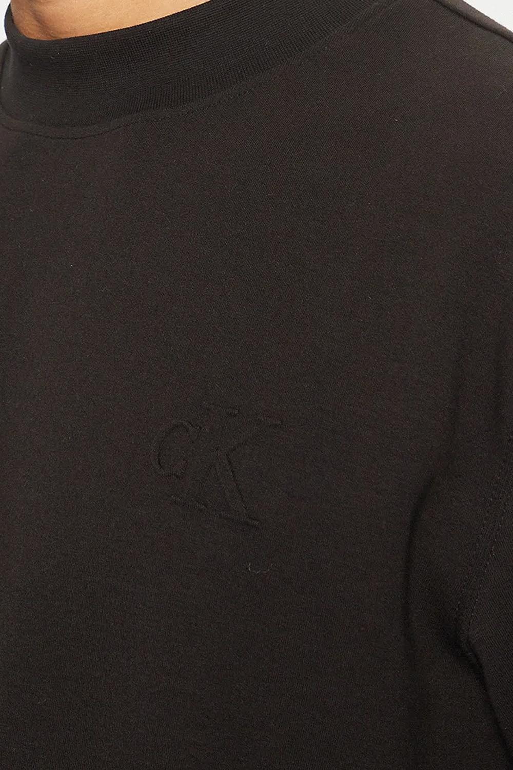 Felpa girocollo in cotone interlock<BR/> J30J326754 BEH Calvin Klein 
