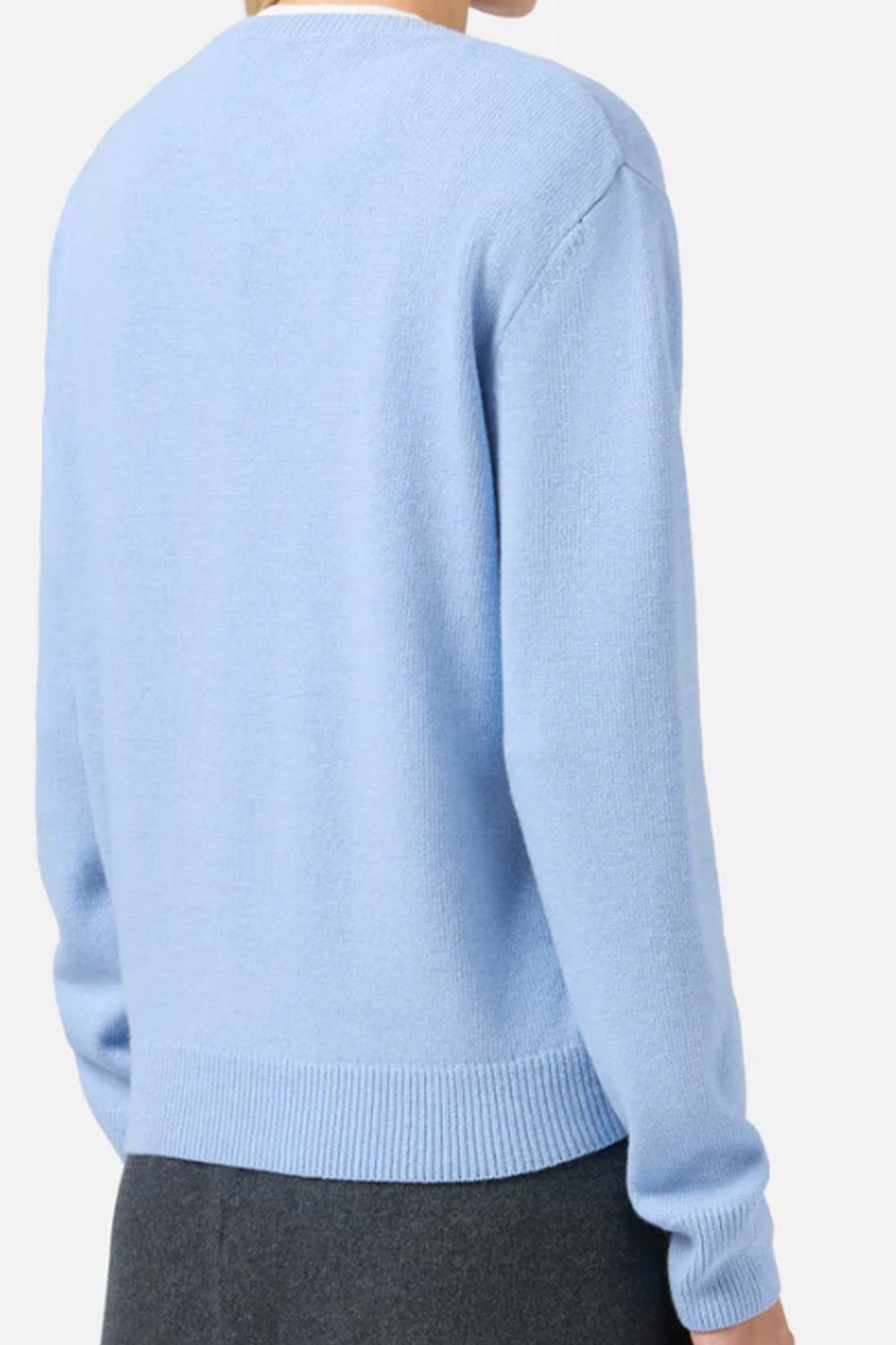 Maglione Girocollo "New Queen" in Lana e Cashmere QUE0010 /03997I Mc2 Saint Barth 