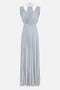 Abito Red Carpet in jersey lurex con cintura<BR/> ABR21 52E2A28 Elisabetta Franchi 