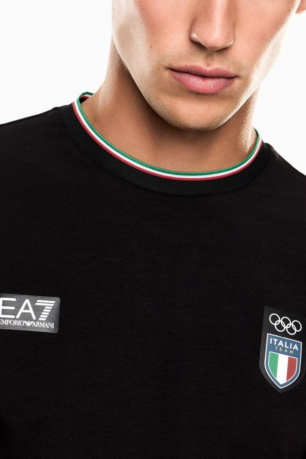 Italia Team T-shirt girocollo a manica corta in jersey stretch 7M001273 AF24845UC001 EA7 Emporio Armani 