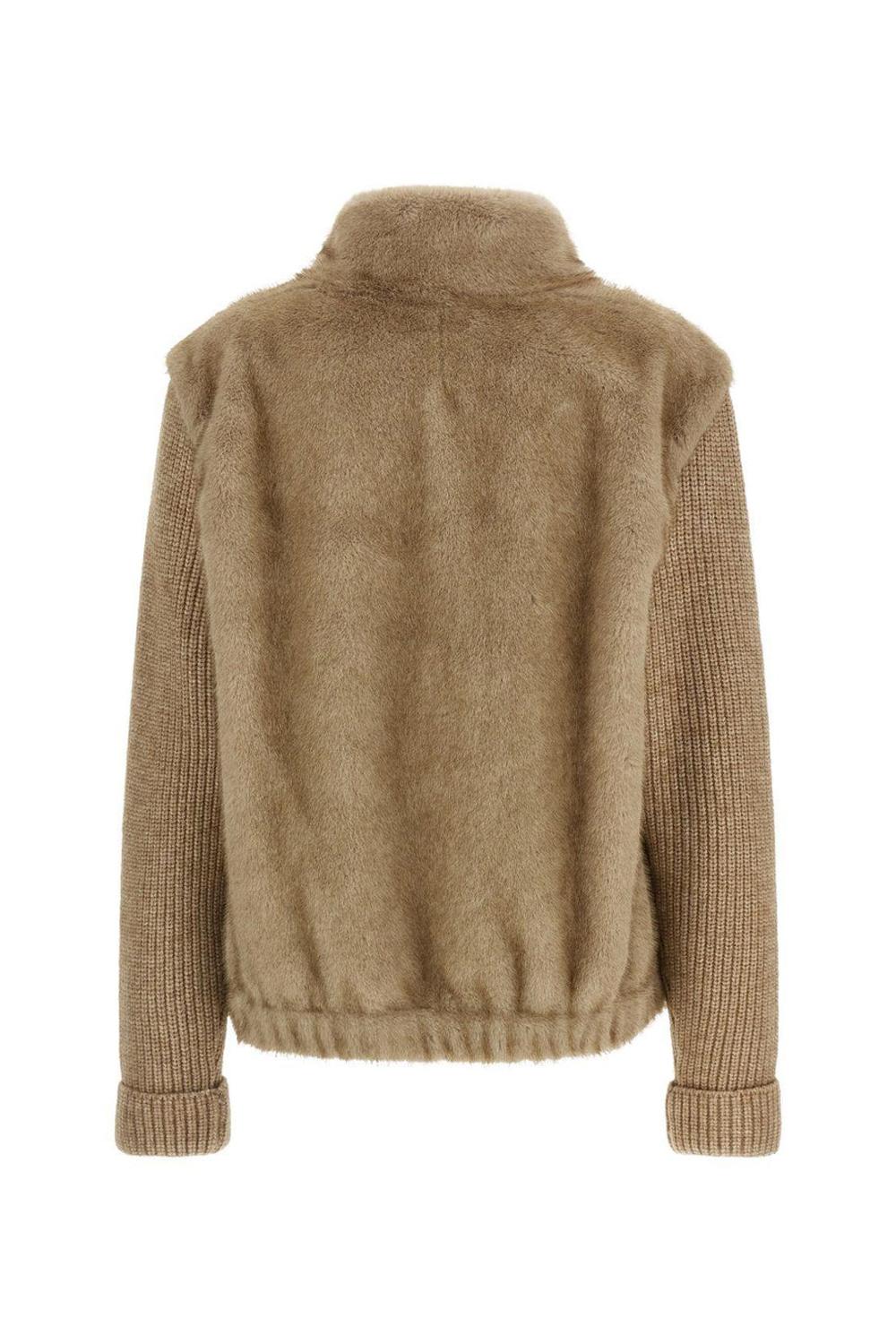 Giacca "Mael Fur" in Maglia e Pelliccia Sintetica AEL0001 /00232I Mc2 Saint Barth 