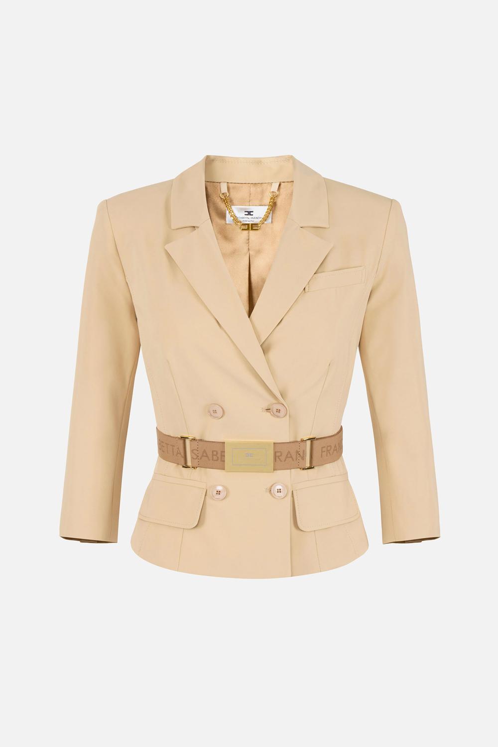 Giacca in tessuto tecnico bielastico GI224 61E2470 Elisabetta Franchi 