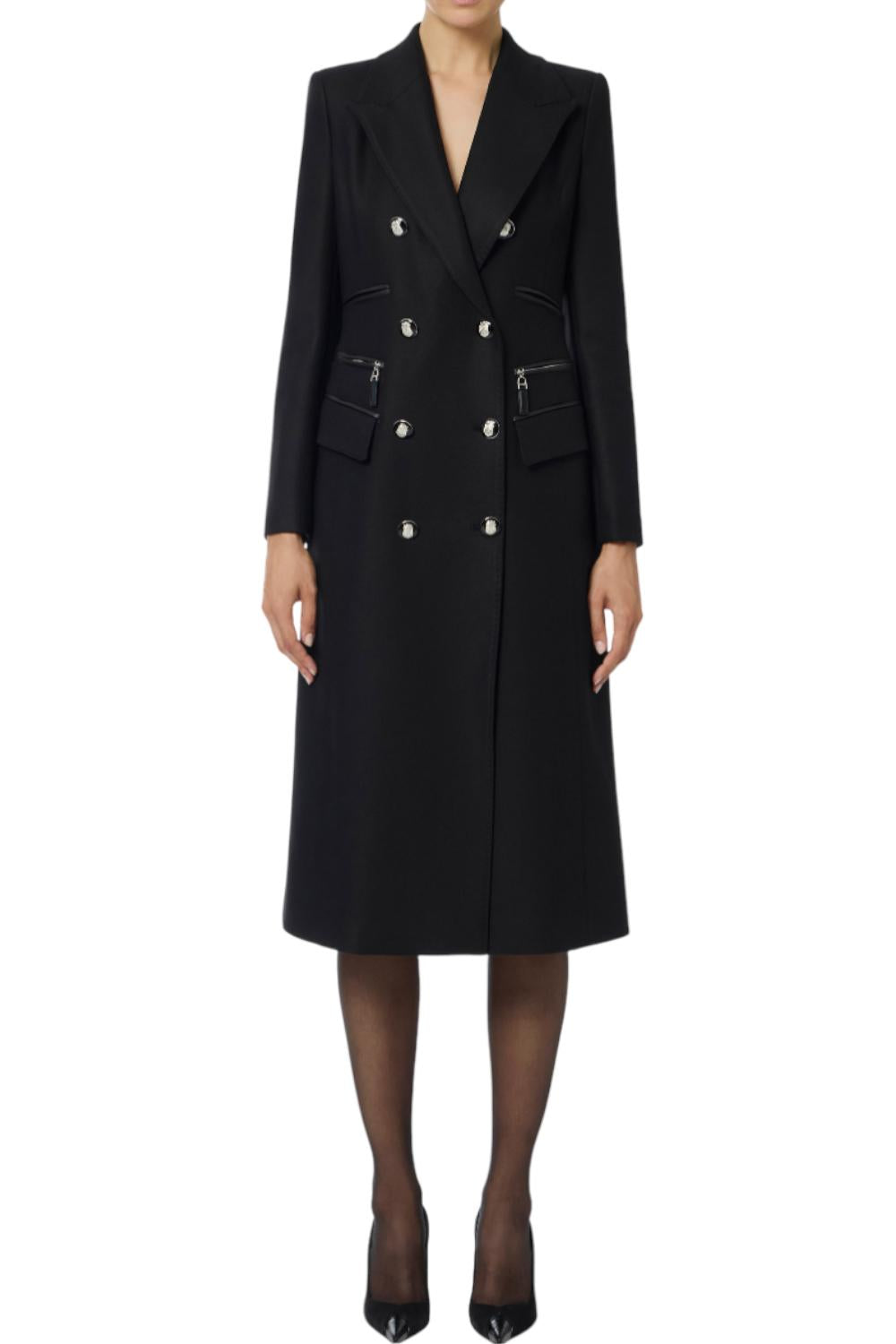 Cappotto in doppio crêpe<BR/> CP010 56E2110 Elisabetta Franchi 