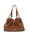 Borsa a spalla Love Moschino cuoio con logo in metallo