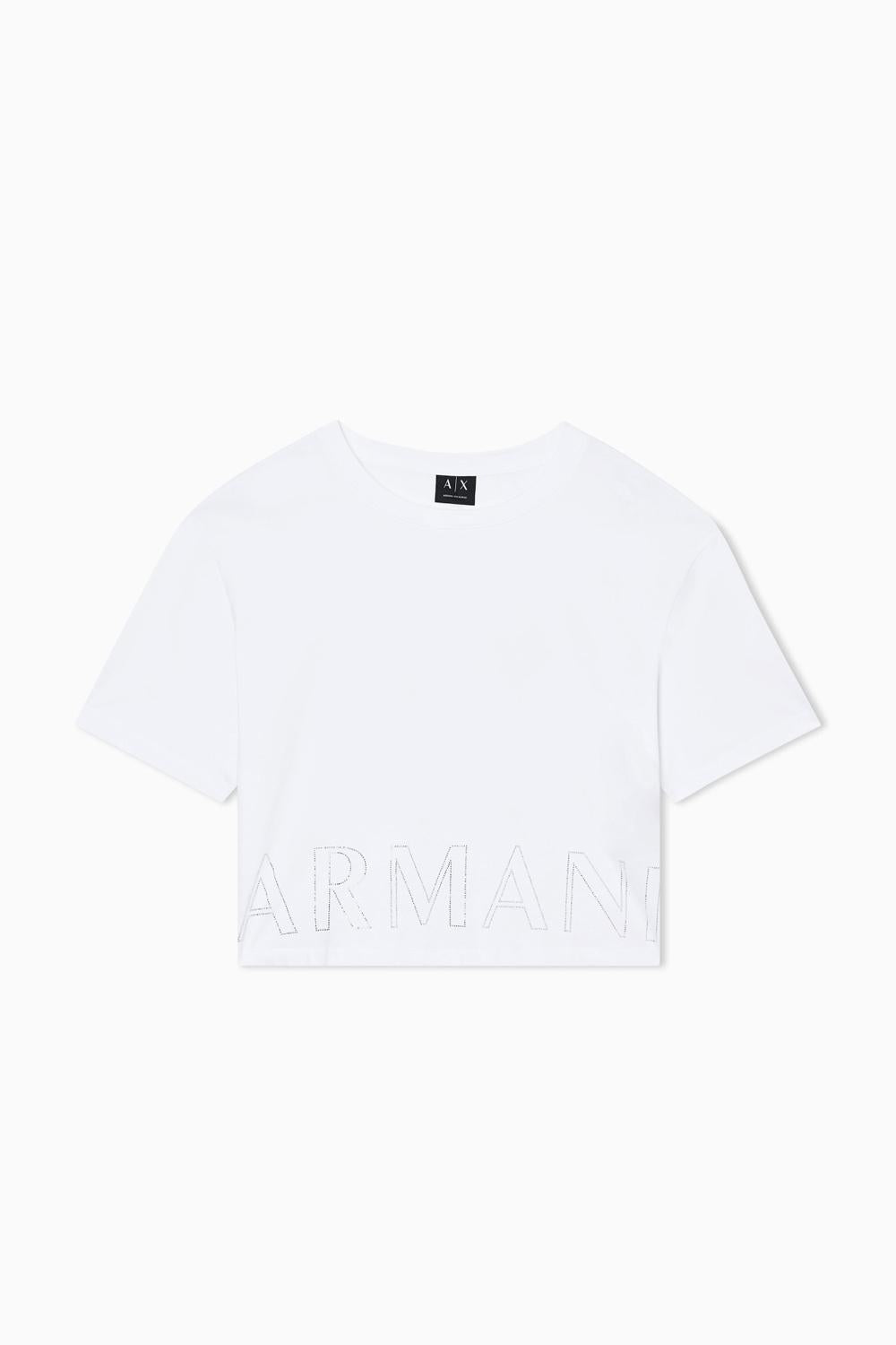 Cropped T-Shirt basic in jersey di cotone XW001709 AF17172U0002 Armani Exchange 