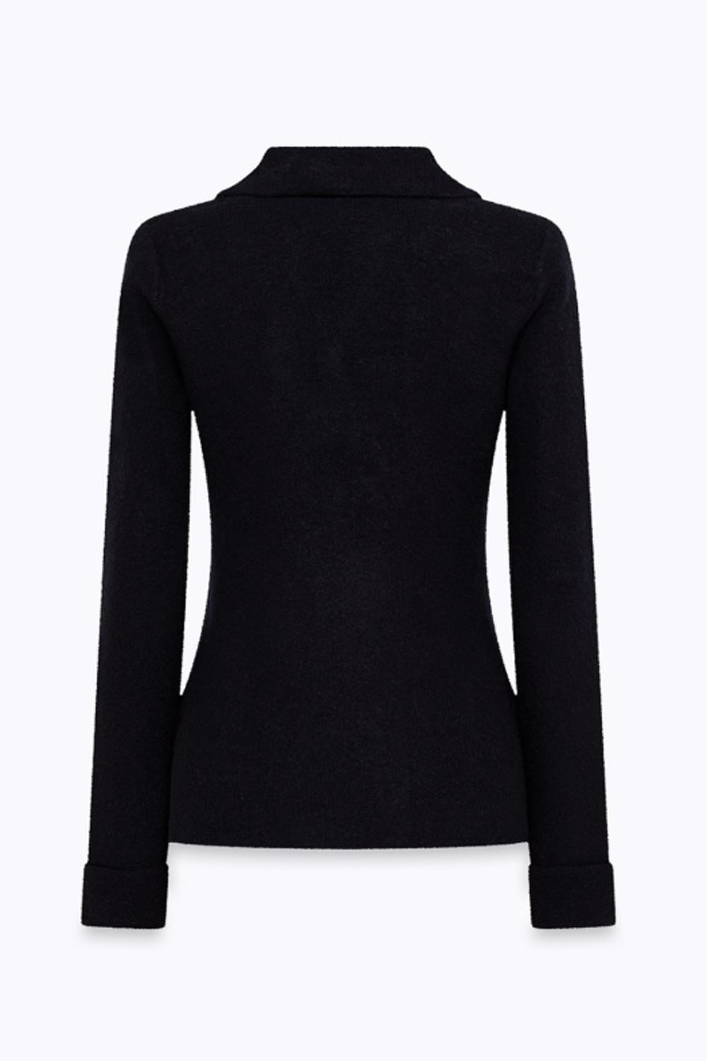 GIACCA IN MAGLIA JACQUARD CON SPILLA RIMOVIBILE RF5058 MA07RC3856 Blugirl 