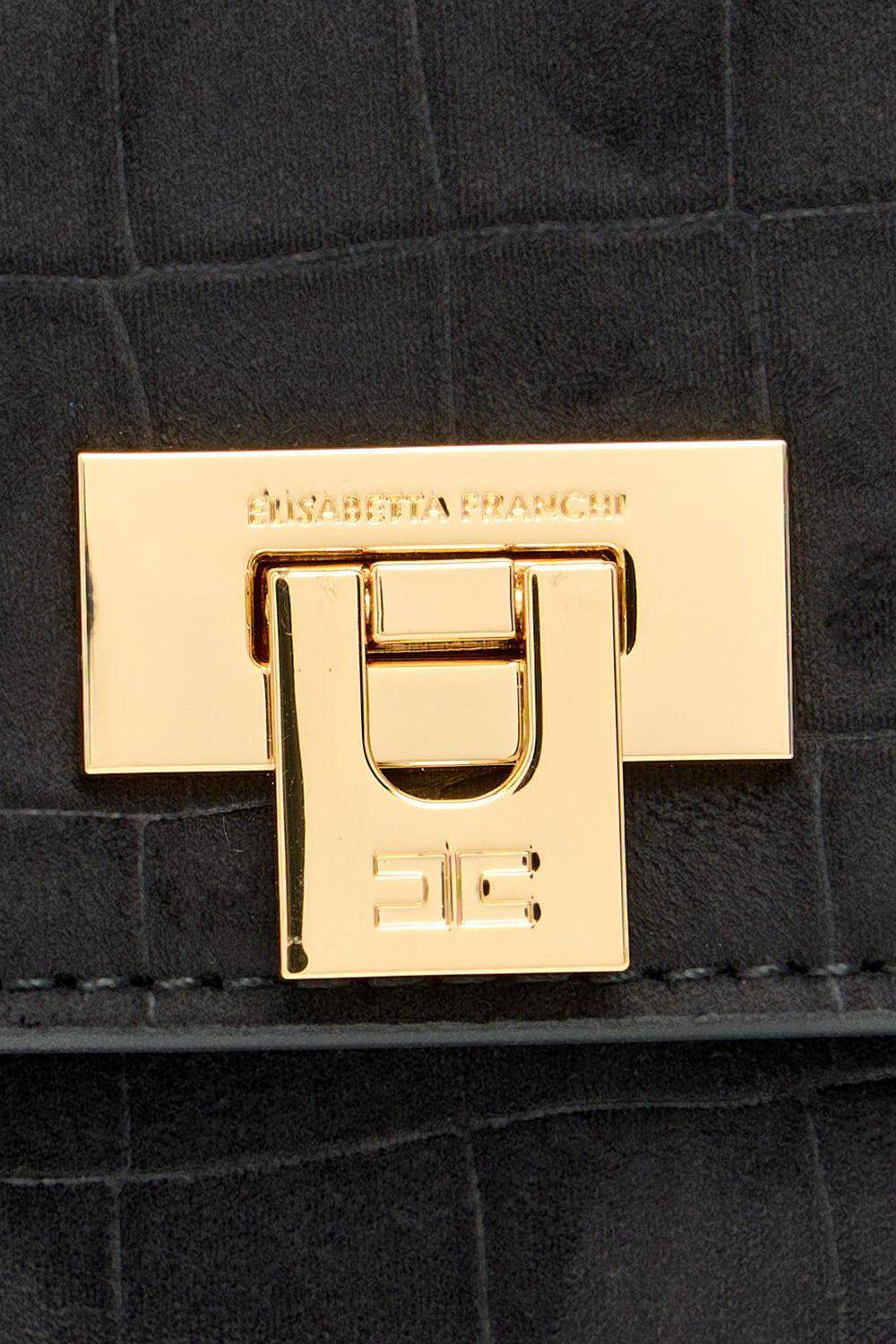 Borsa a tracolla in suede BS64A 61E2110 Elisabetta Franchi 