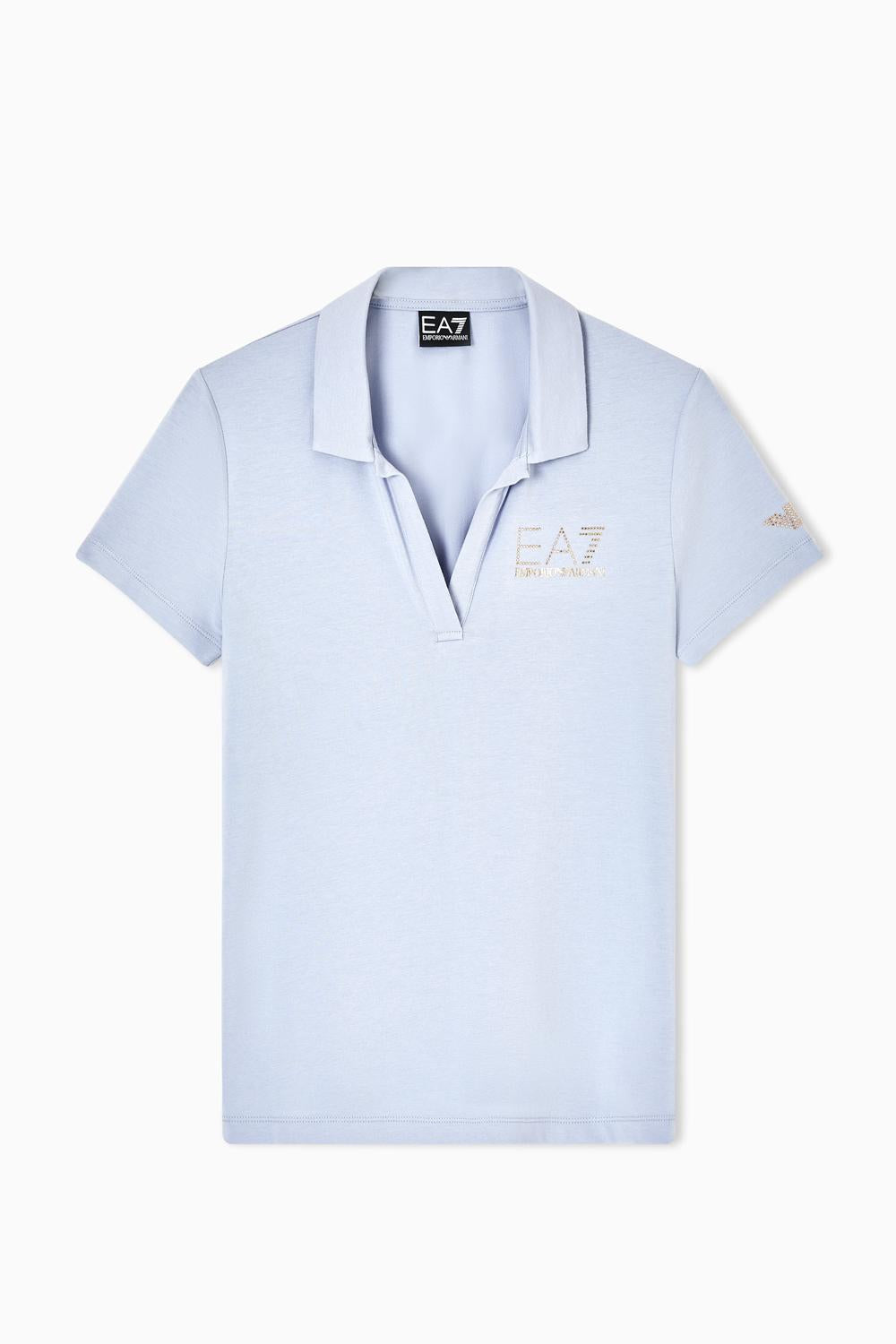 Polo a maniche corte Evolution in misto cotone e modal 7W000266 AF12500U9309 EA7 Emporio Armani 