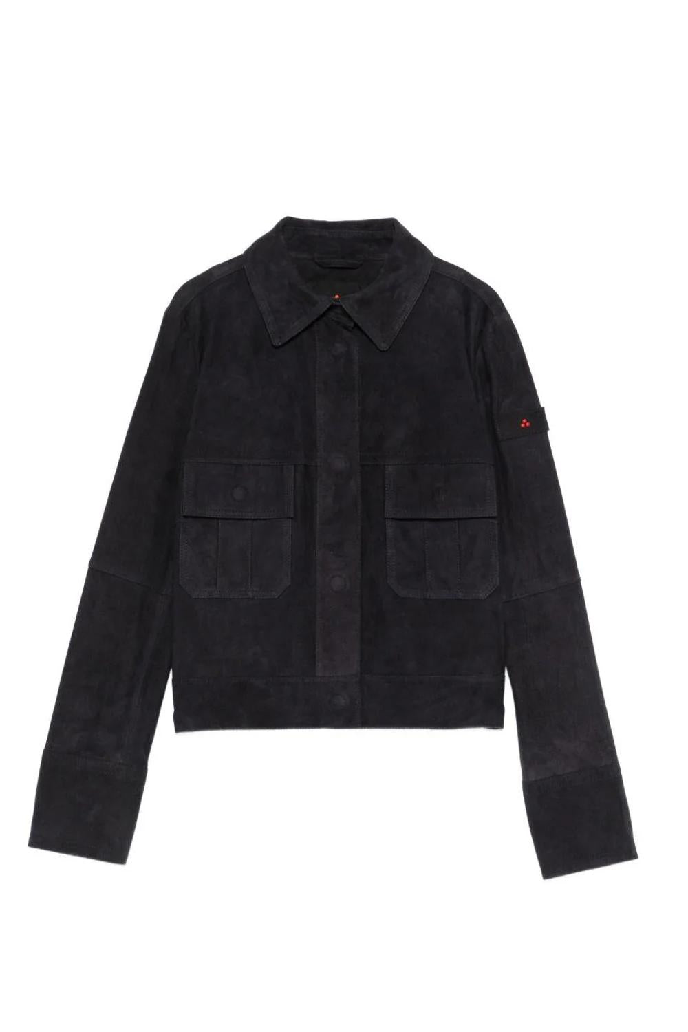 Giacca in pelle scamosciata con tasche frontali PED5567 99012407215 Peuterey 