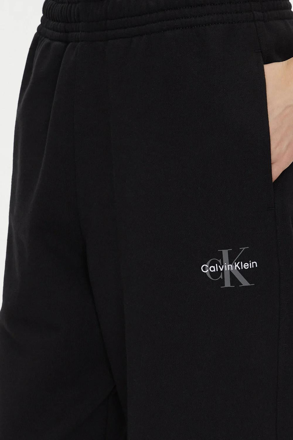 Pantaloni da tuta con monogramma in spugna di cotone<BR/> LV047B235G UB1 Calvin Klein 