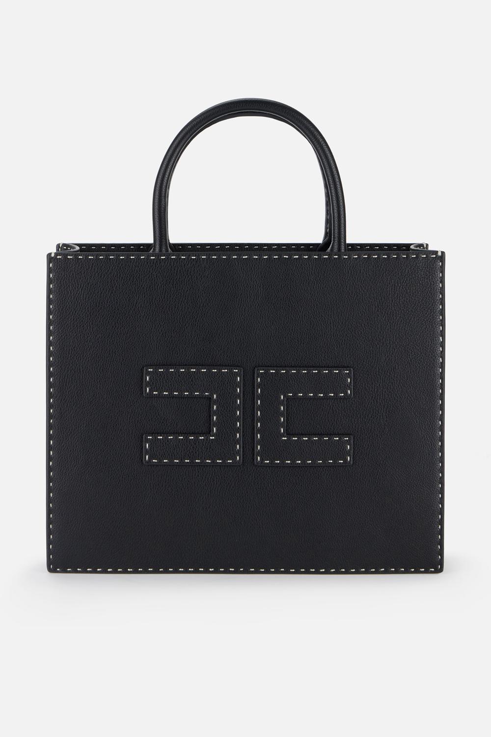 Tote media con impunture a contrasto<BR/> BS09A 51E2110 Elisabetta Franchi 