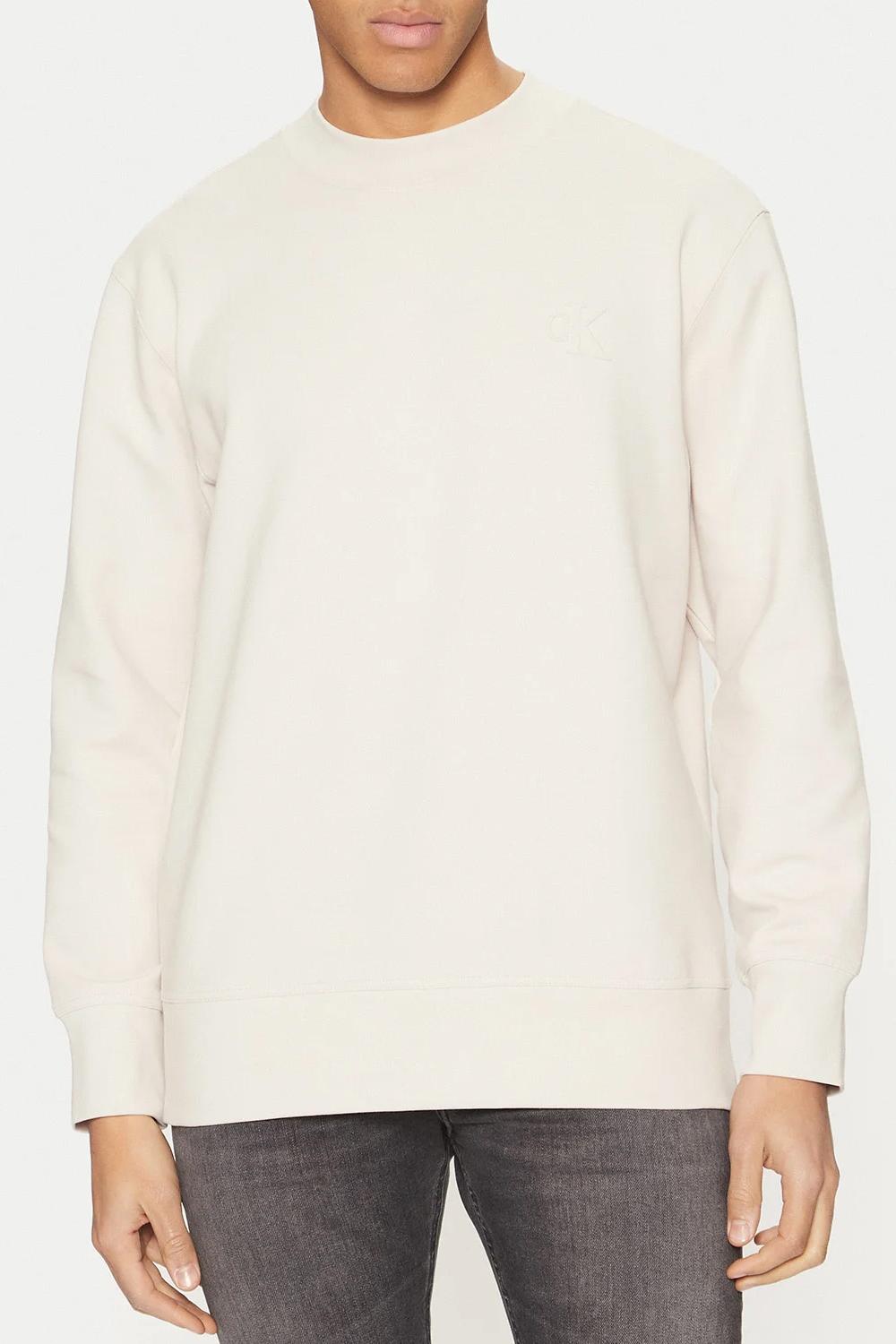 Felpa girocollo in cotone interlock<BR/> J30J326754 PDH Calvin Klein 