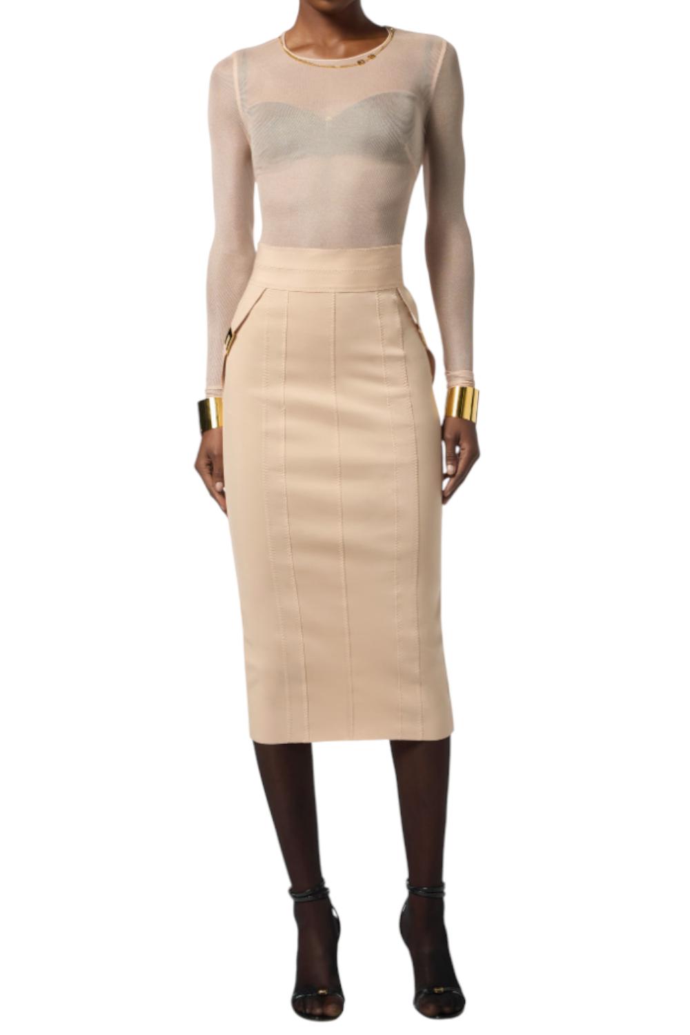 Body in tulle con collana<BR/> BO014 57E2EA1 Elisabetta Franchi 