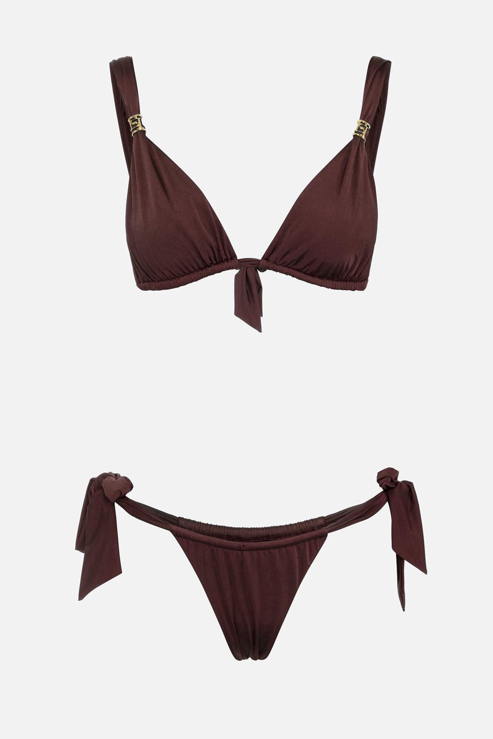 Costume due pezzi drappeggiato<BR/> CS66B 51E2644 Elisabetta Franchi 