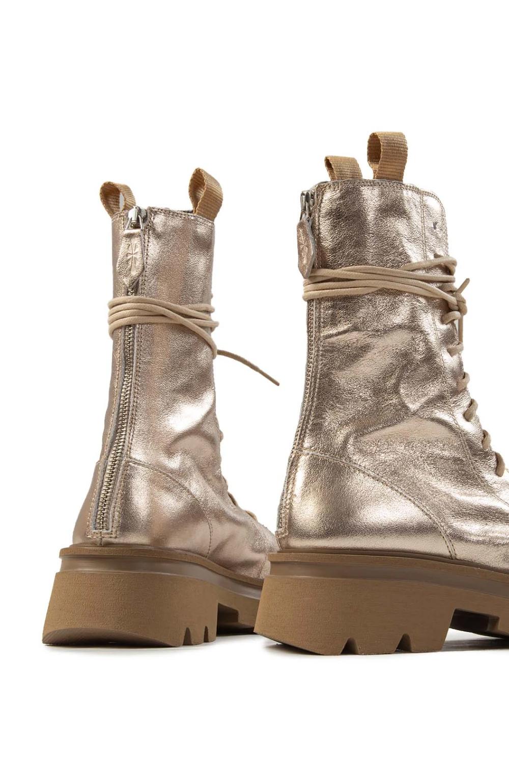 Stivale Scorpio Old in Pelle Silk Satin SCORPIO SILK SAT. VANILLA Patrizia Bonfanti 