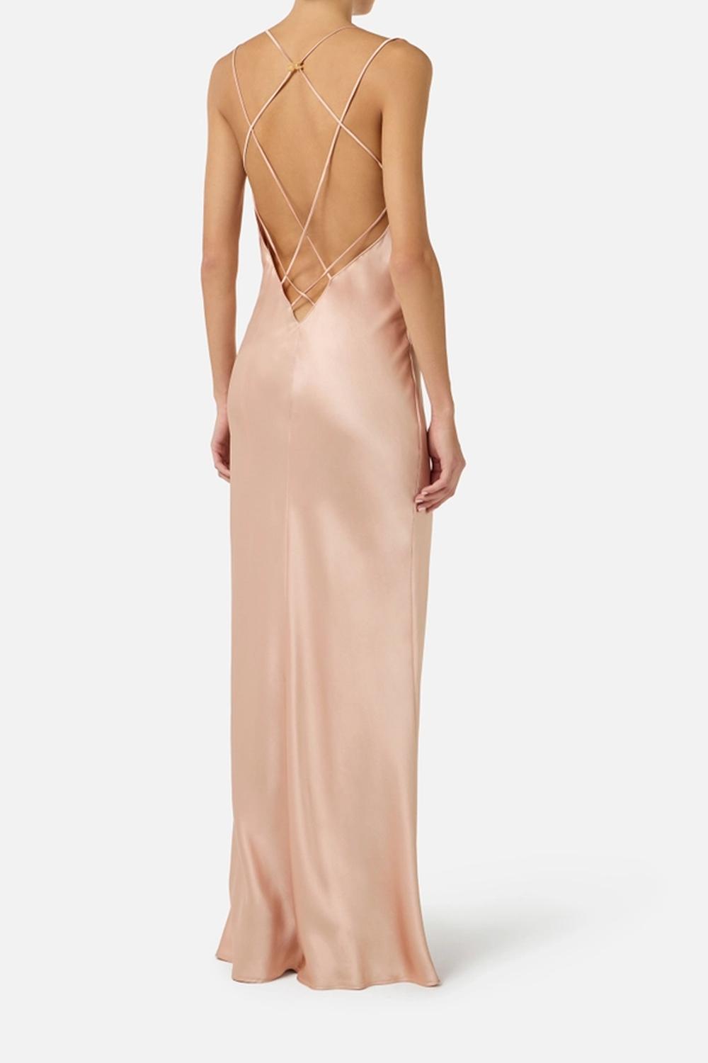 Abito Red Carpet in raso ABR58 63E2EA1 Elisabetta Franchi 