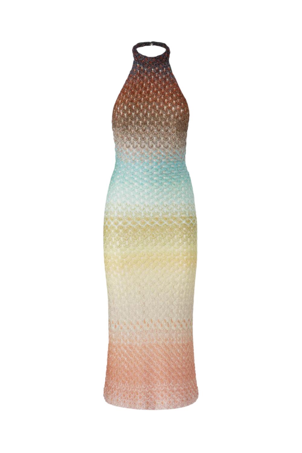 Abito midi dégradé con scollo allamericana<BR/> DS25SG3Z BR0134S6153 Missoni 