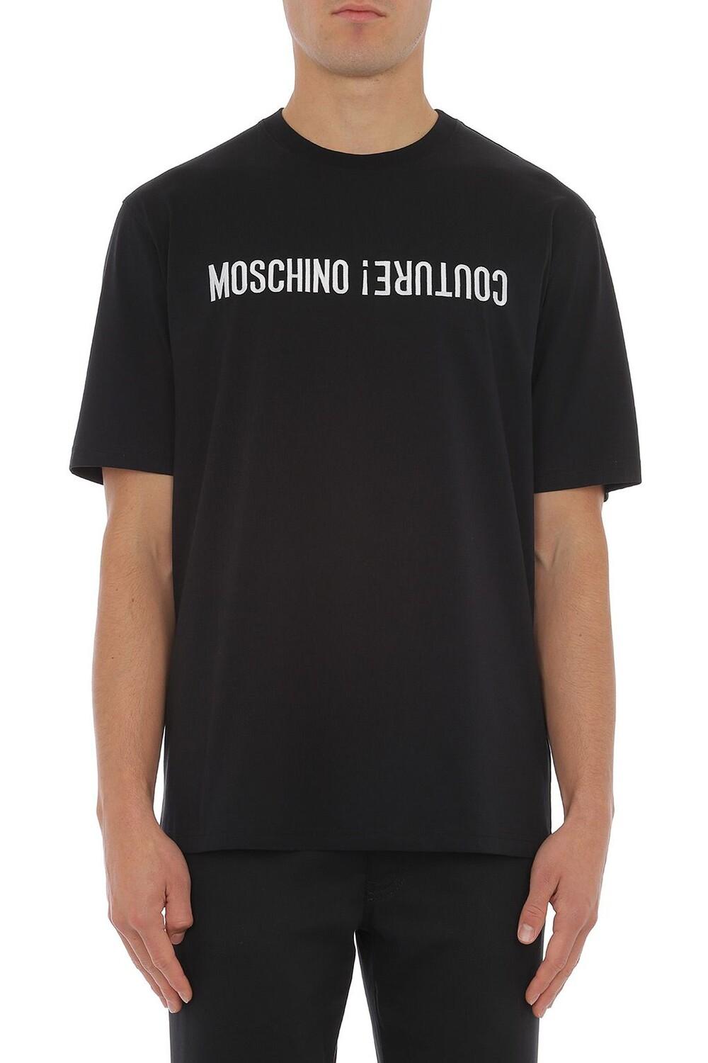 T-shirt Upside Down Logo<BR/> ZRA0703 7041555 Moschino Couture 
