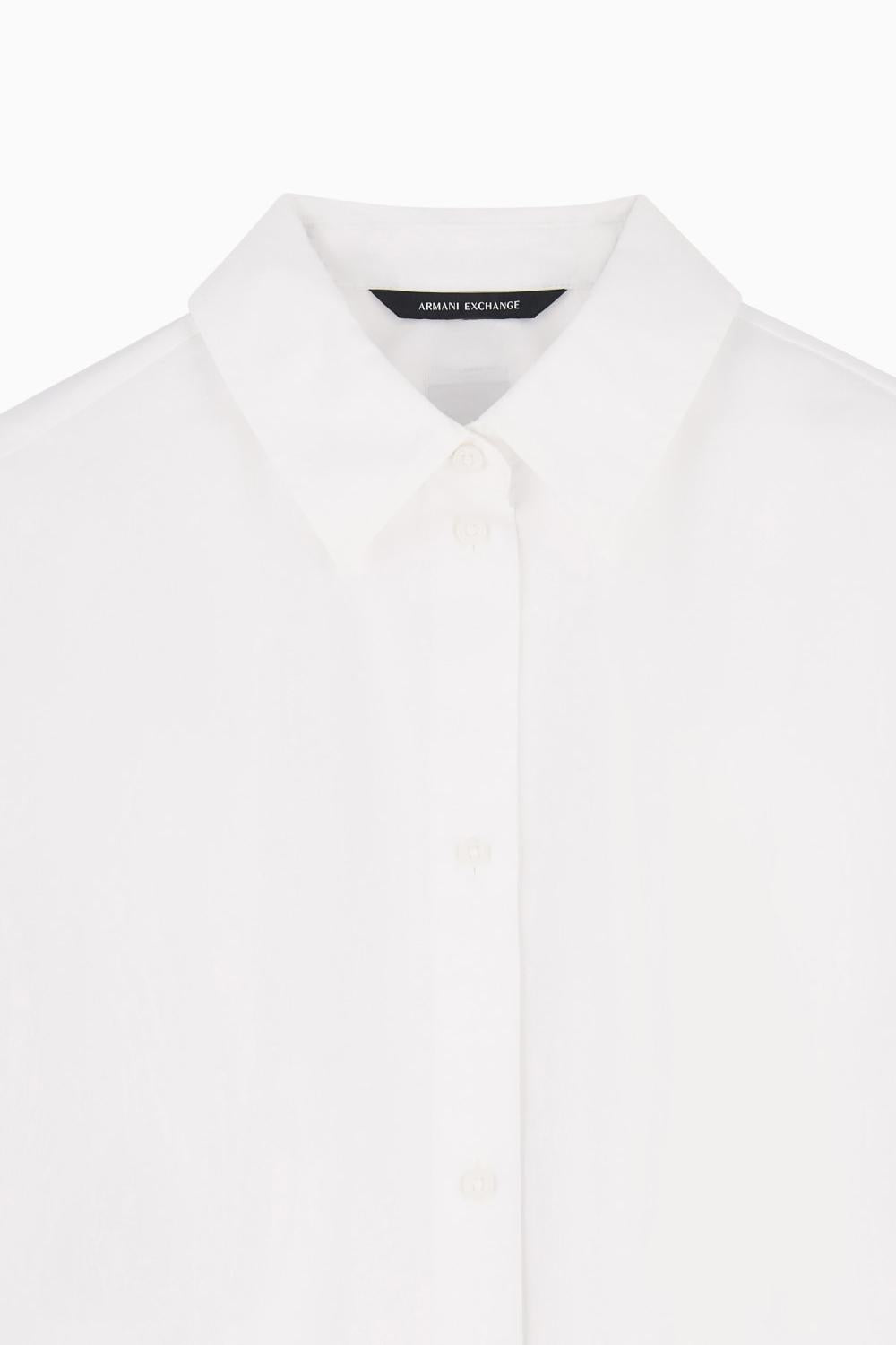 Camicia oversize in popeline di cotone biologico XW001755 AF12812U0002 Armani Exchange 