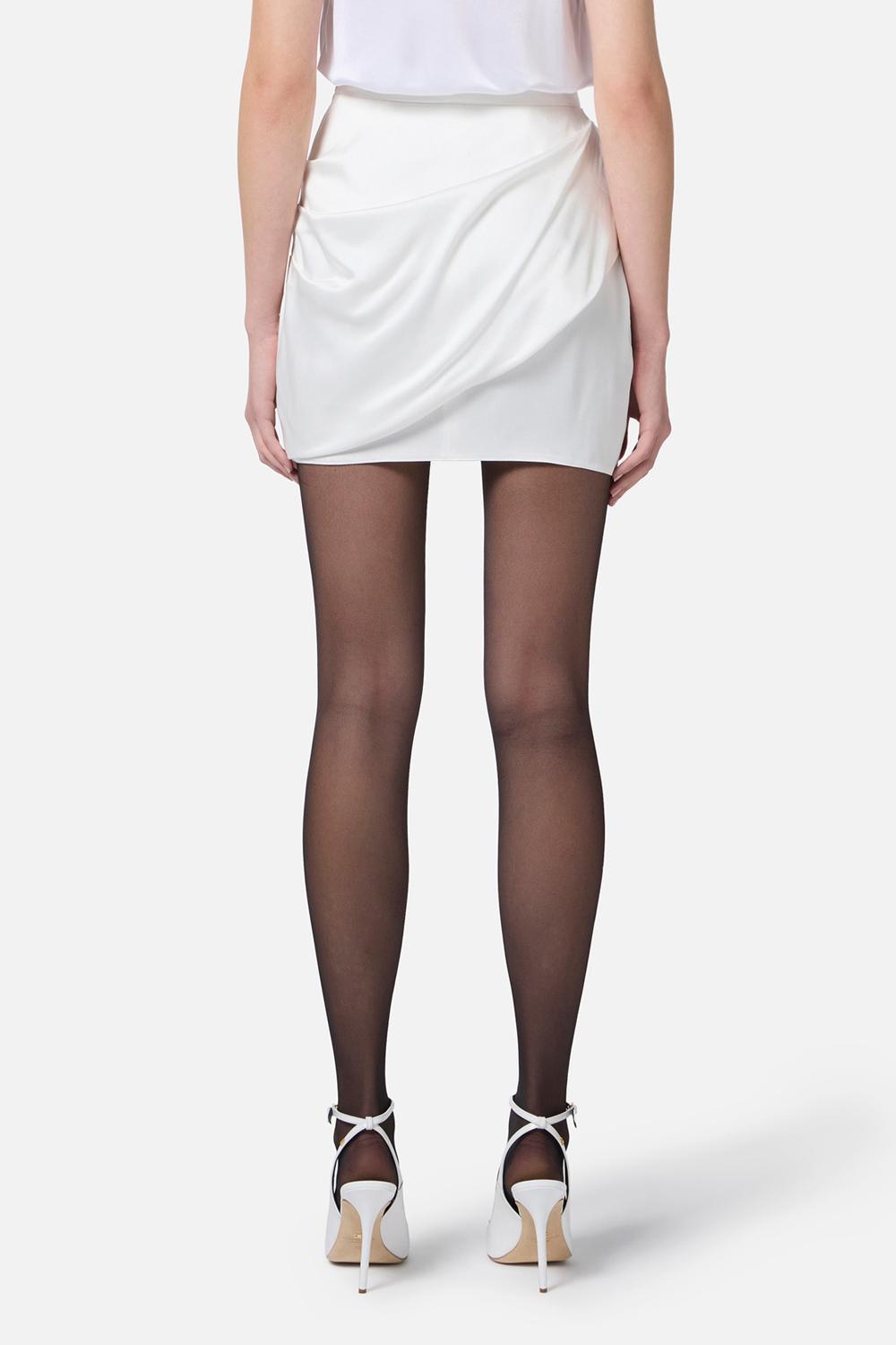 gonna corta con drappeggio laterale GO130 53E2360 Elisabetta Franchi 
