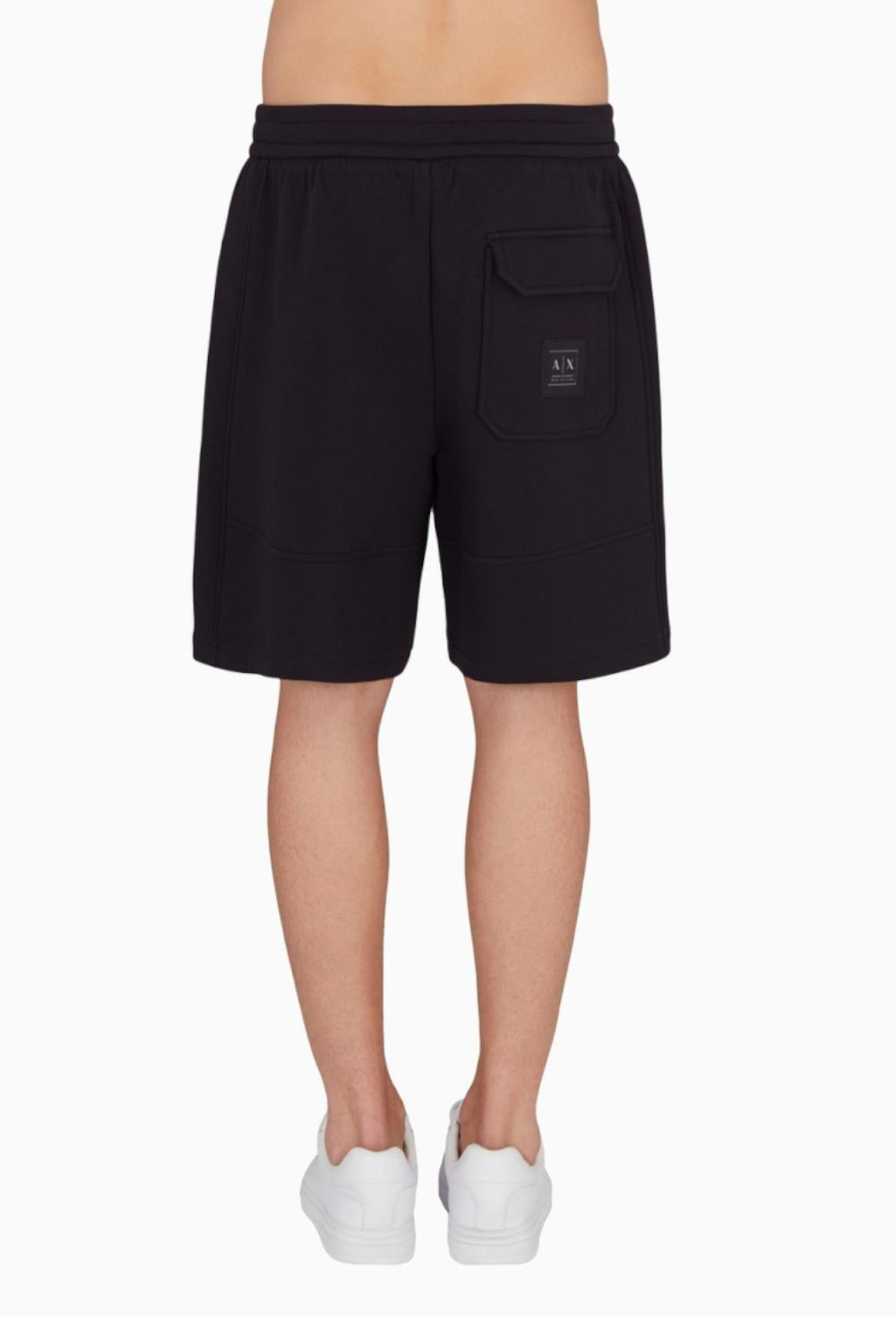 bermuda in cotone stretch con tasca posteriore orizzontale con logo patch quadrato "blue edition" XM000355 AF10818UB101 Armani Exchange 
