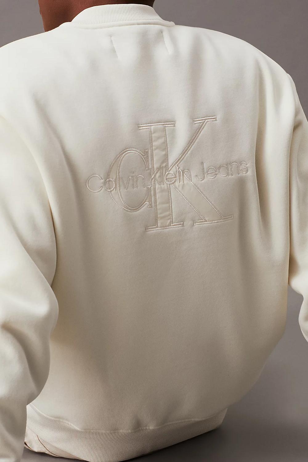 Giacca bomber in felpa Monogram<BR/> J30J325915 YBI Calvin Klein 