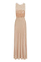 Vestito Lungo con Top in Tulle e Petali 3D ABR44 62E2X81 Elisabetta Franchi 
