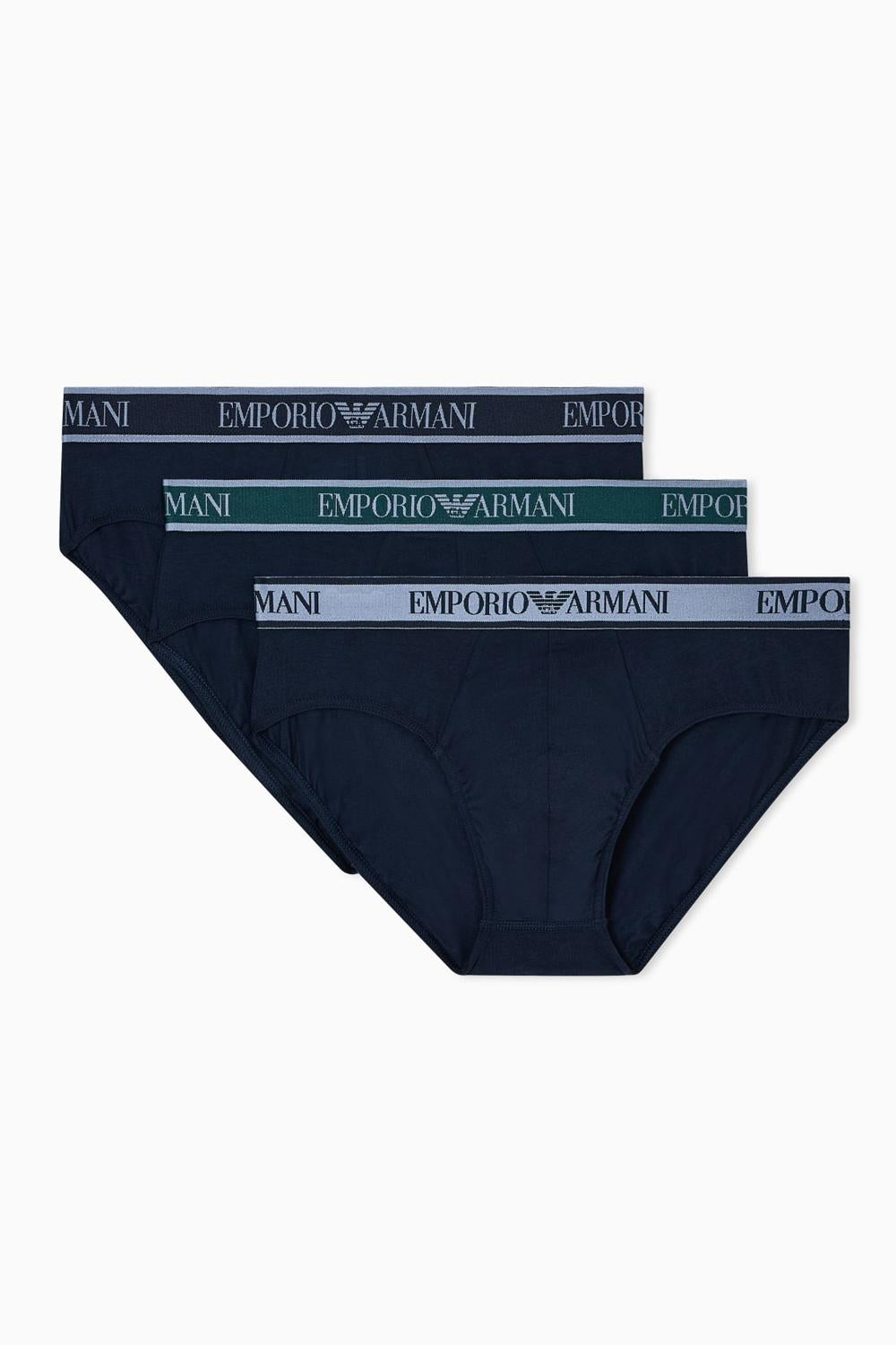 Tripack Slip EA7 in Cotone Morbido e Confortevole EM000258 AF10779MB254 Emporio Armani 