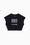 Cropped T-shirt in cotone JUST KISS ME