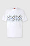 T-shirt girocollo in cotone con stampa zig zag irregolare BS26SL00 BJ00QPS01KI Missoni 