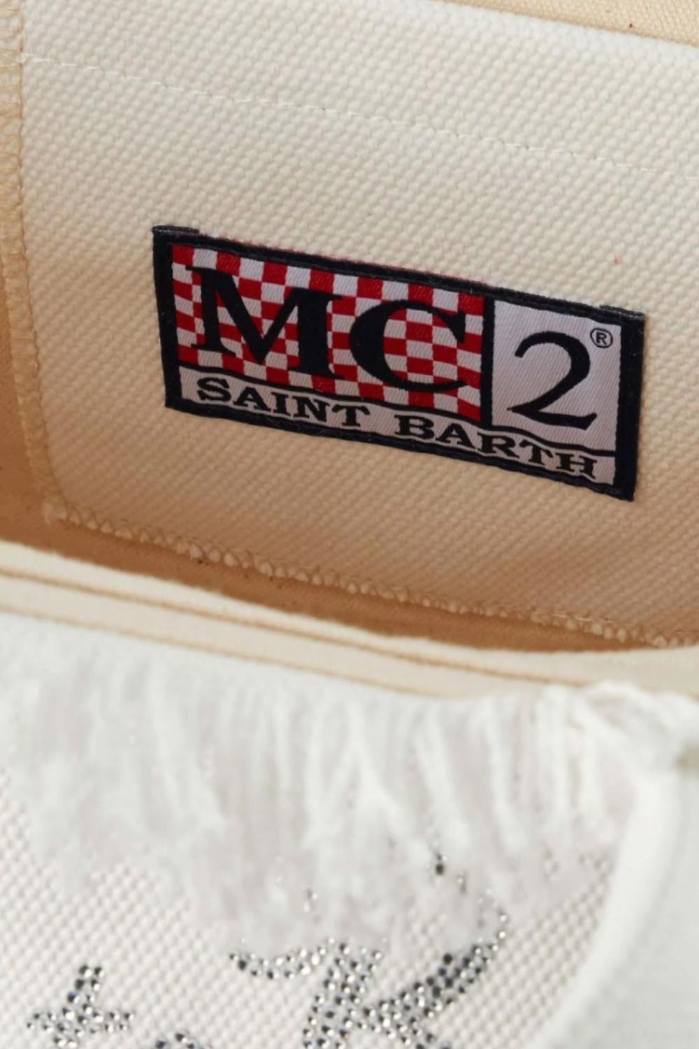 Borsa Colette in canvas di cotone COL0001 /01542H Mc2 Saint Barth 