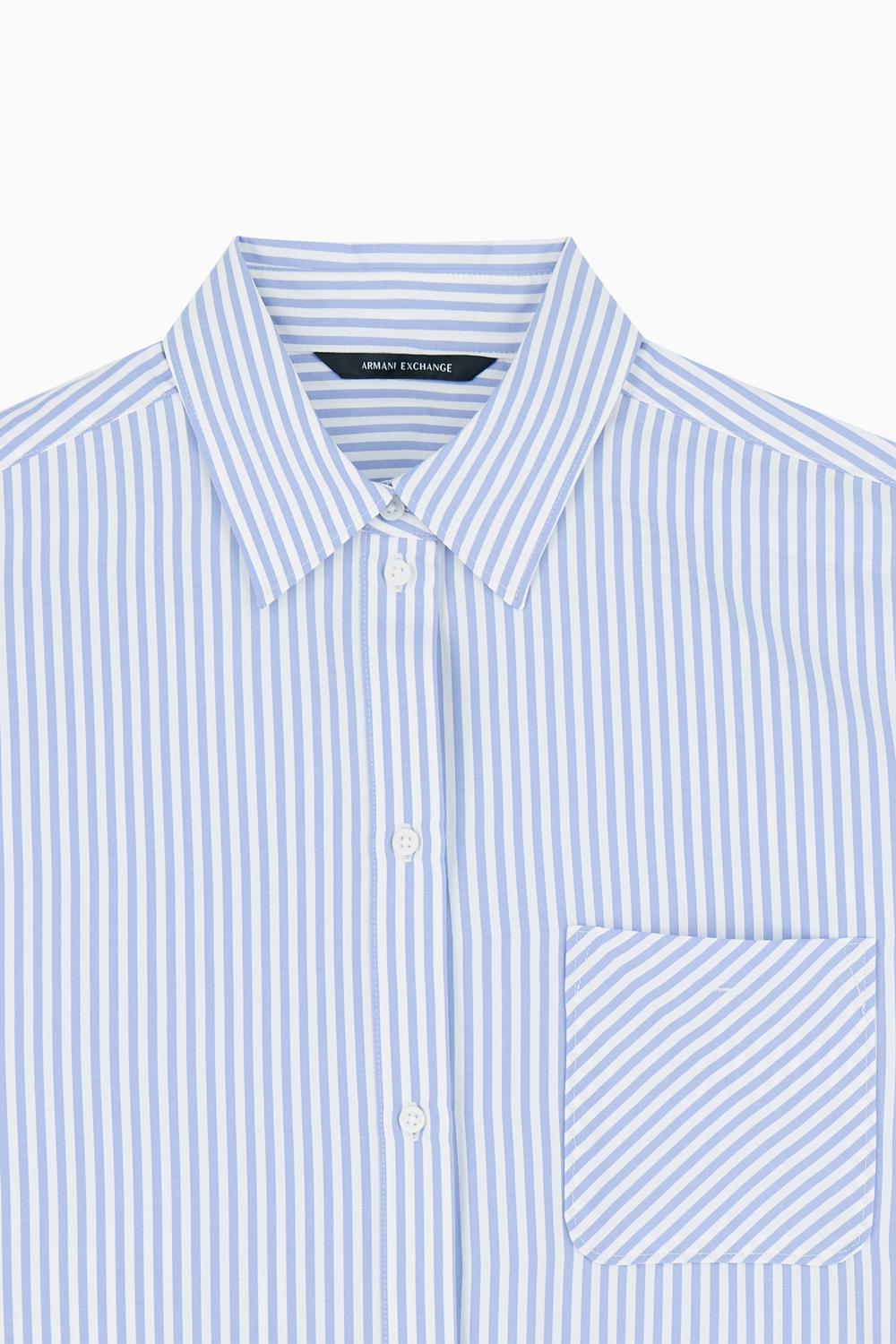 Camicia a righe oversize XW002034 AF21535MB088 Armani Exchange 