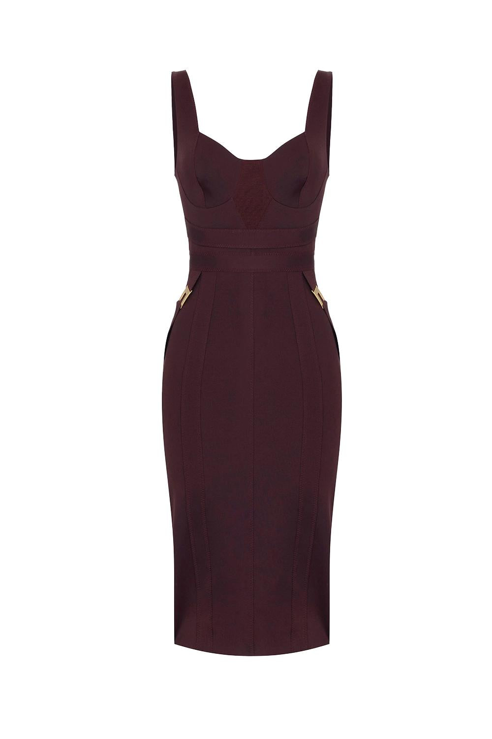 Abito bustier in tessuto bielastico<BR/> AB810 56E2EA4 Elisabetta Franchi 