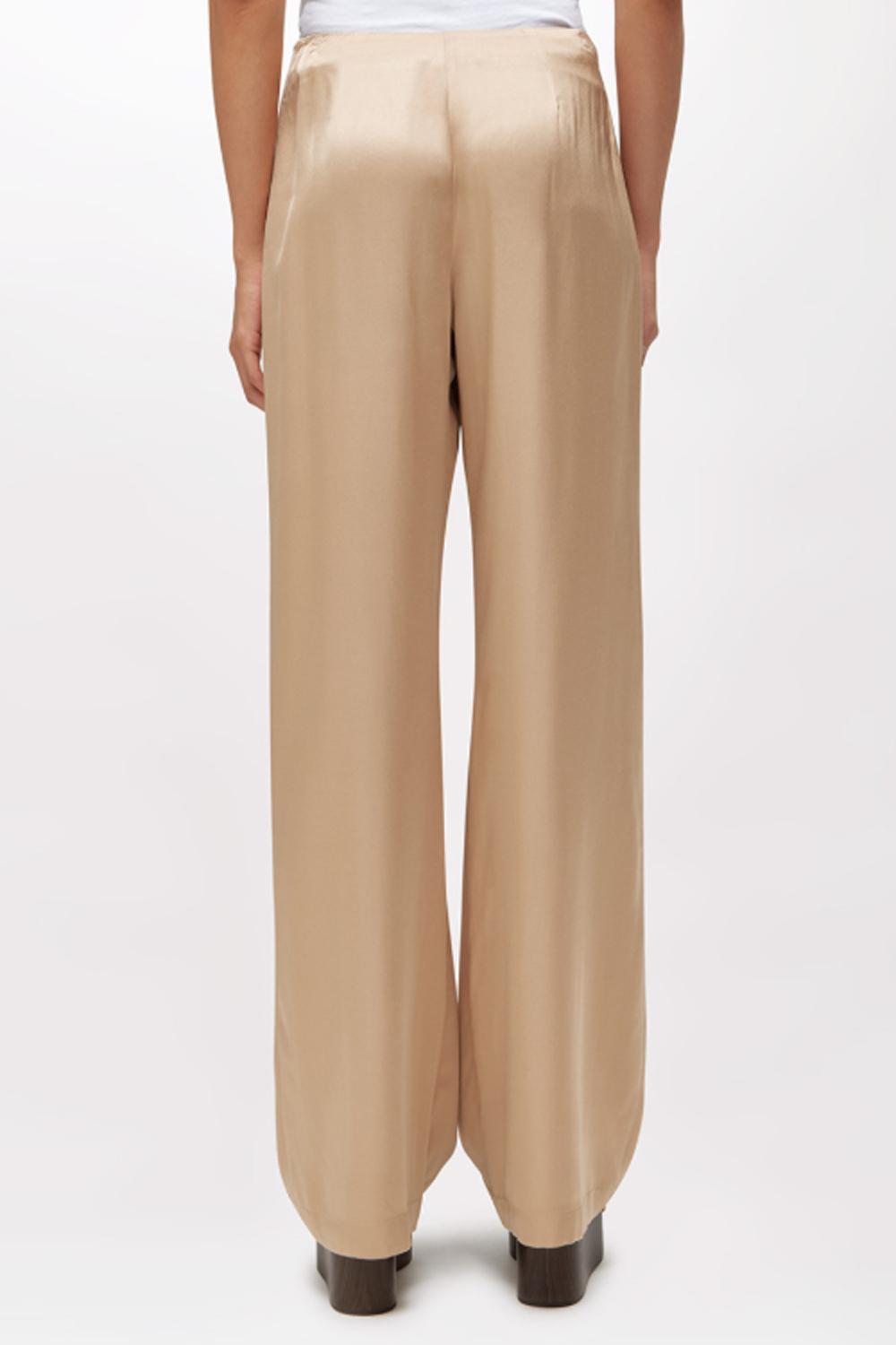 PANTALONI DRITTI IN RASO RA6002 T448A61212 Blugirl 