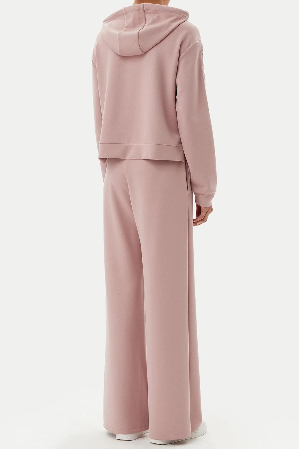 tuta completa in soft interlock (effetto modal) con collana di strass e cappuccio, vestibilità over 7W000119 AF12643U4079 EA7 Emporio Armani 