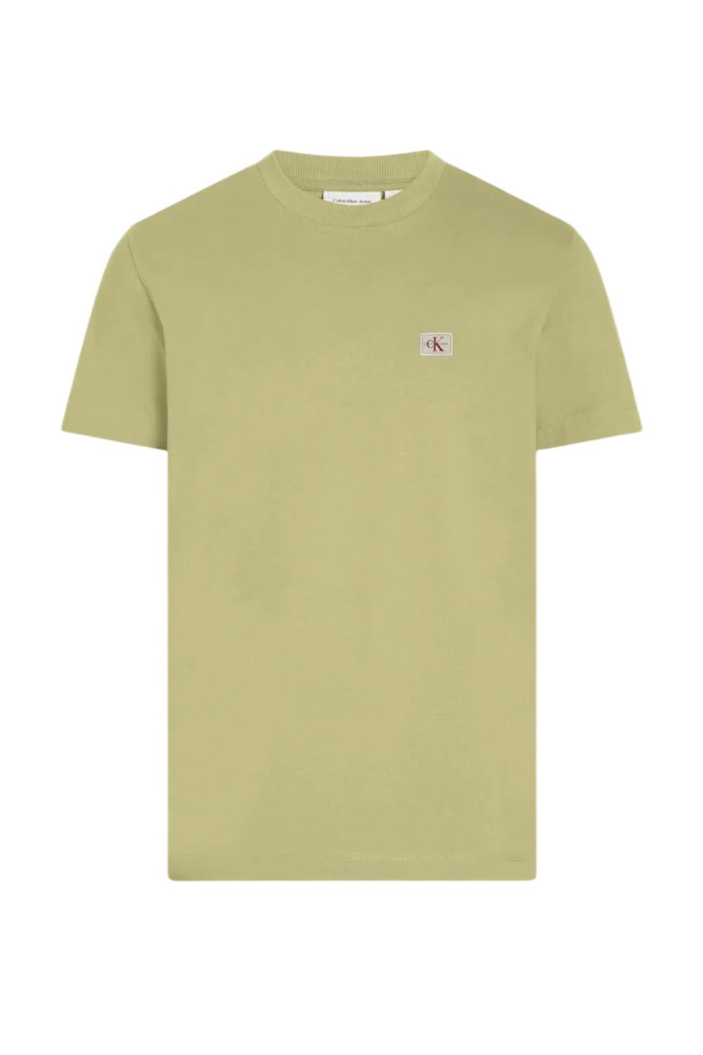 T-Shirt girocollo in cotone <BR/> J30J327100 LHE Calvin Klein 