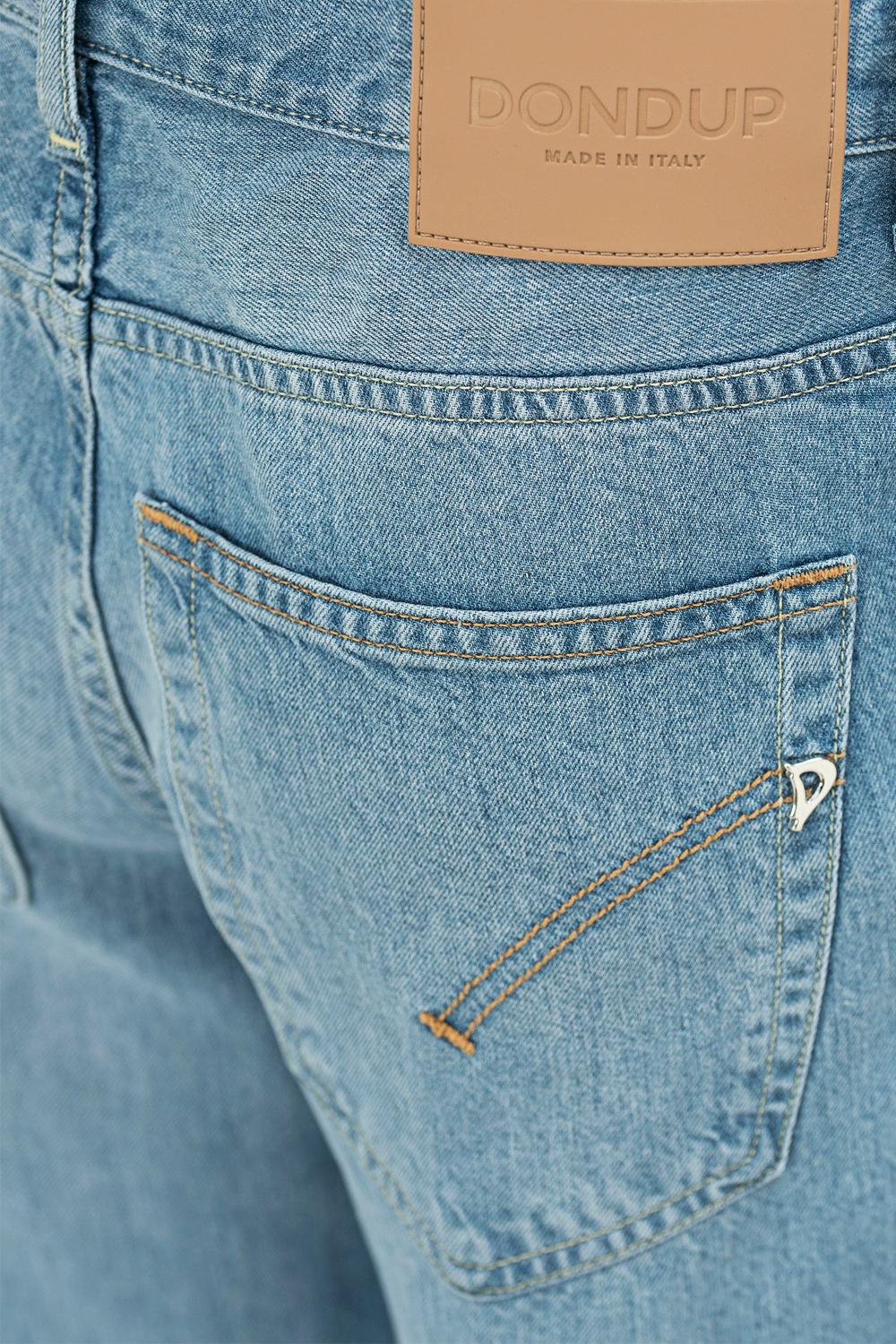 Jeans Jacklyn wide leg in denim fisso<BR/> DP427 DF0266D-IO8800 Dondup 