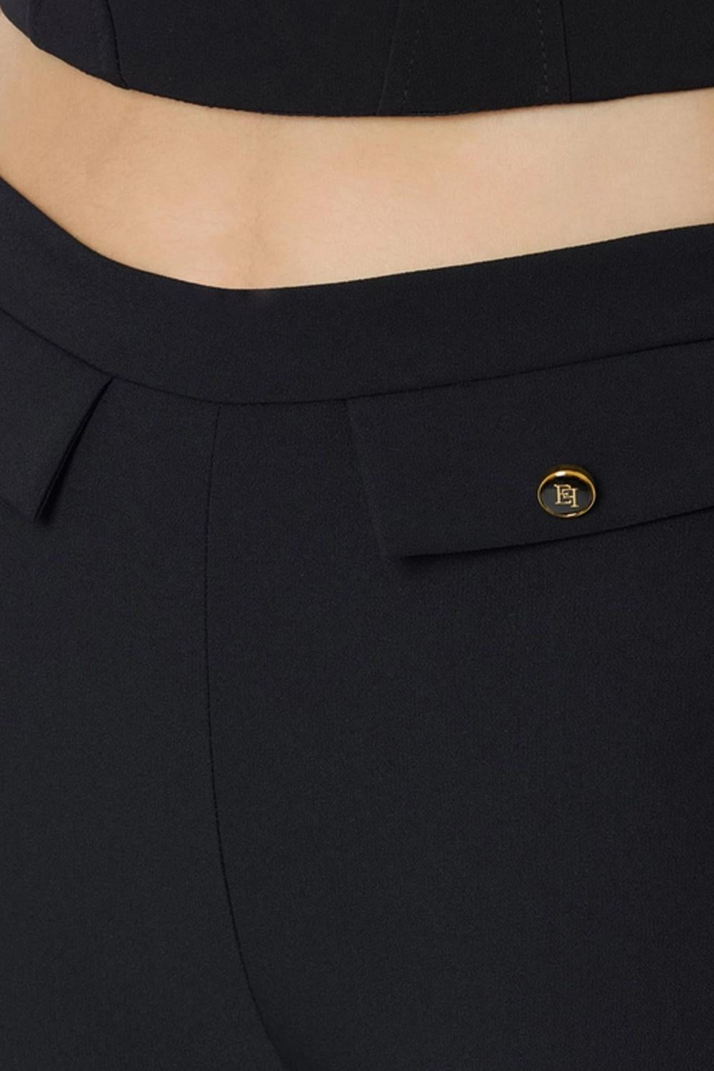 Pantaloni in doppio crêpe<BR/> PA120 56E2110 Elisabetta Franchi 