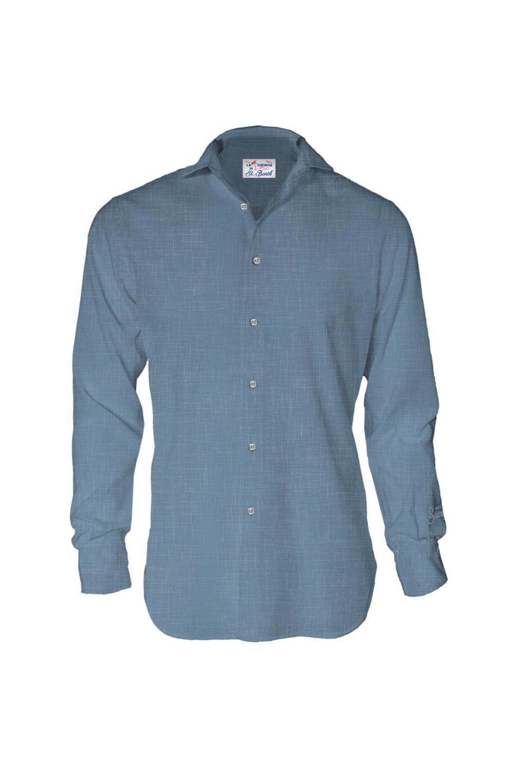 Camicia Pamplona in lino<BR/> PAMP001 /00312H Mc2 Saint Barth 